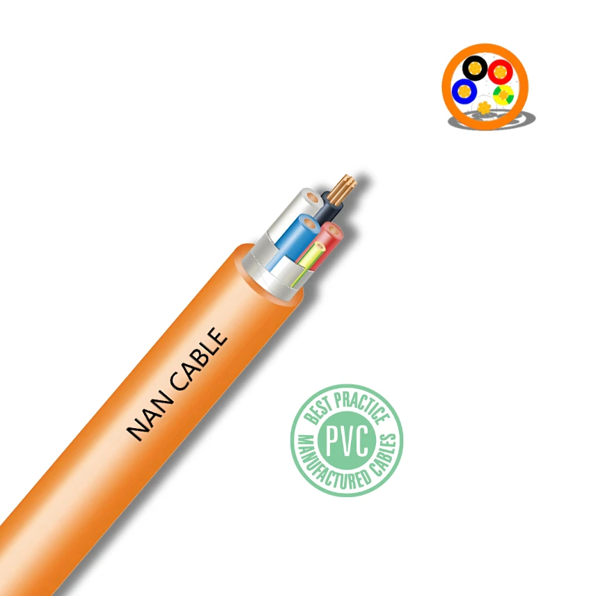 Orange XLPE PVC 4C+E 0.6 1kV Circular